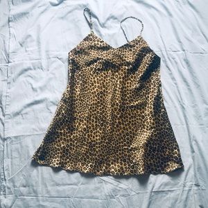 VTG Leopard Print Slip Size Medium